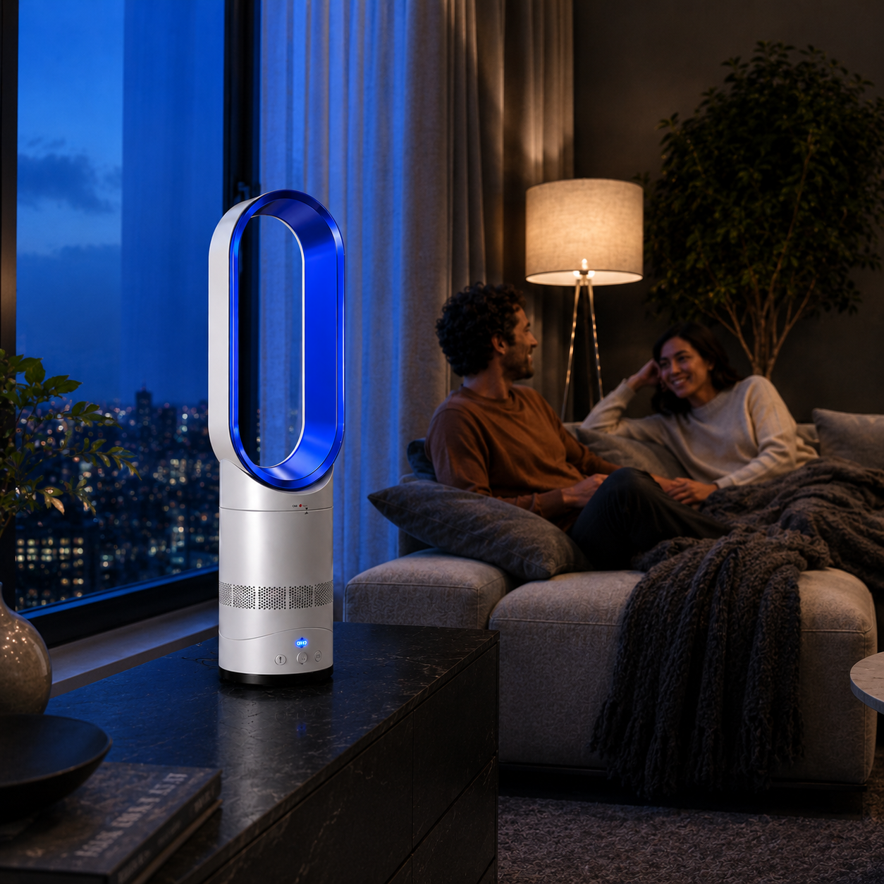 Elomaz Ventilateur Colonne Sans Pales Portable
